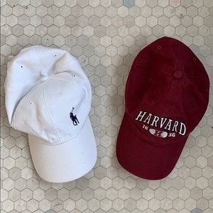 Lot of 2 Hats - Polo and Harvard